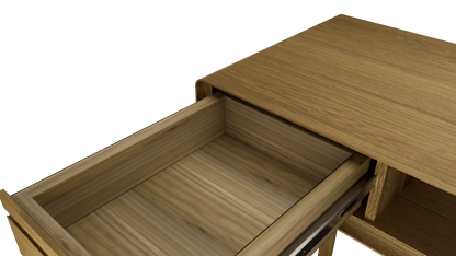 Scandic Small Computer Desk. Solid Oak 100% Solid Oak4