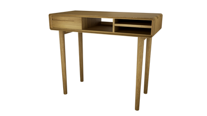Scandic Small Computer Desk. Solid Oak 100% Solid Oak7