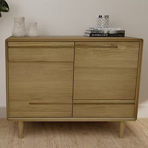 Scandic Small Sideboard. Solid Oak 100% Solid Oak