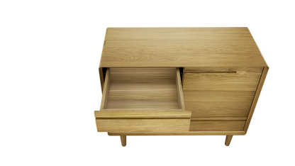 Scandic Small Sideboard. Solid Oak 100% Solid Oak