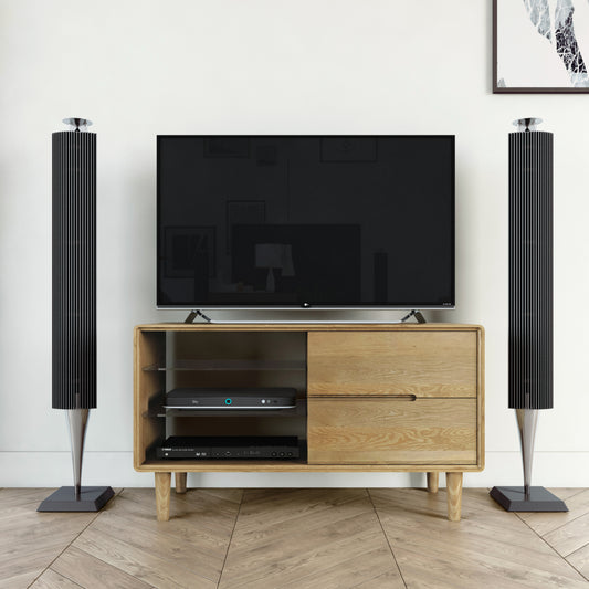 Scandic Small TV Unit. Solid Oak 100% Solid Oak