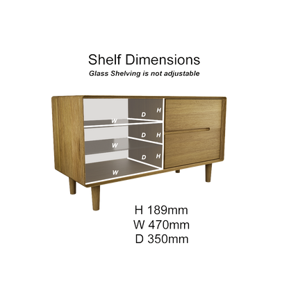 Scandic Small TV Unit. Solid Oak 100% Solid Oak1
