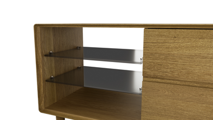 Scandic Small TV Unit. Solid Oak 100% Solid Oak7