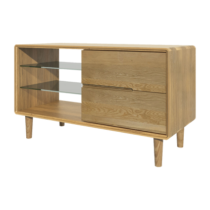 Scandic Small TV Unit. Solid Oak 100% Solid Oak9