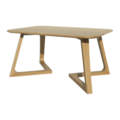 Scandic V Medium Lamp Table. Solid Oak  100% Solid Oak