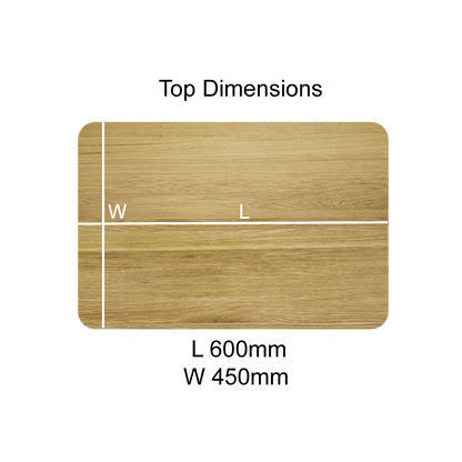 Scandic V Small Lamp Table. Solid Oak  100% Solid Oak