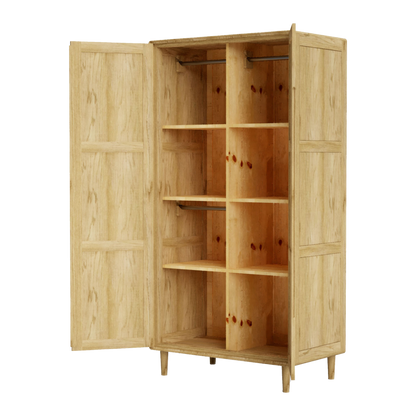 Scandic Wardrobe – Configurable Layout. Solid Oak 100% Solid Oak5