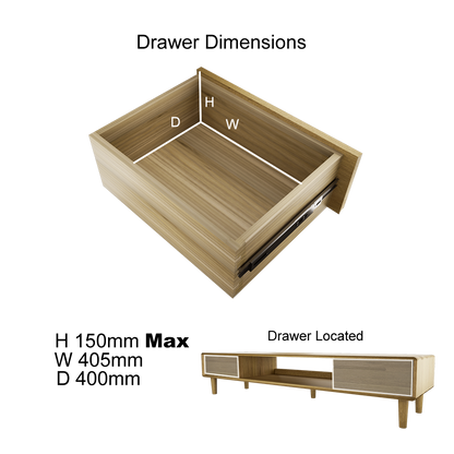 Scandic Wide TV Unit. Solid Oak 100% Solid Oak1