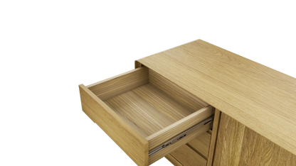 Scandic Wide Unit. Solid Oak 100% Solid Oak