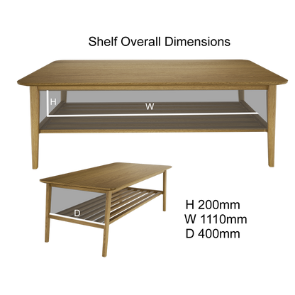 Scandic&nbsp; Coffee Table. Solid Oak 100% Solid Oak4