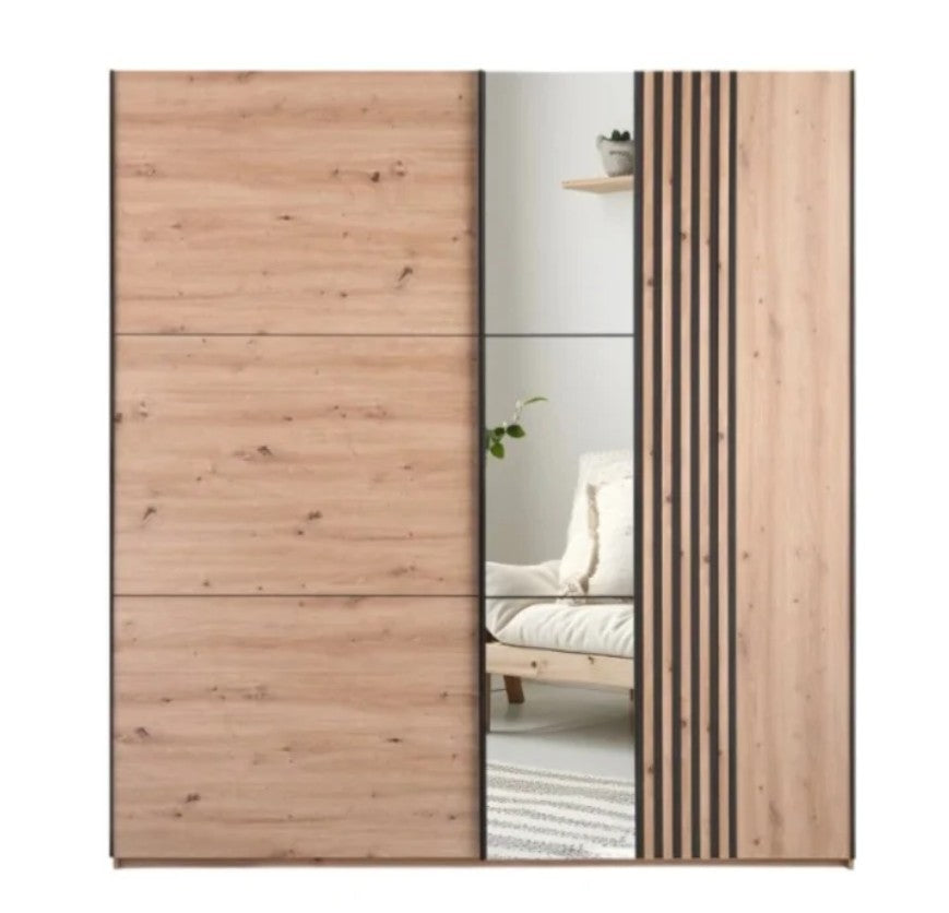 Sintra 203cm Sliding Door Wardrobe - 2 Colour Options