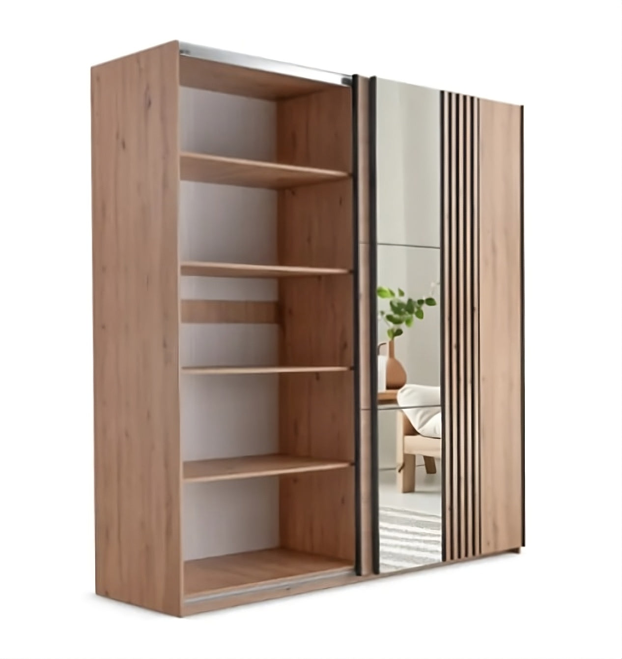 Sintra 203cm Sliding Door Wardrobe - 2 Colour Options