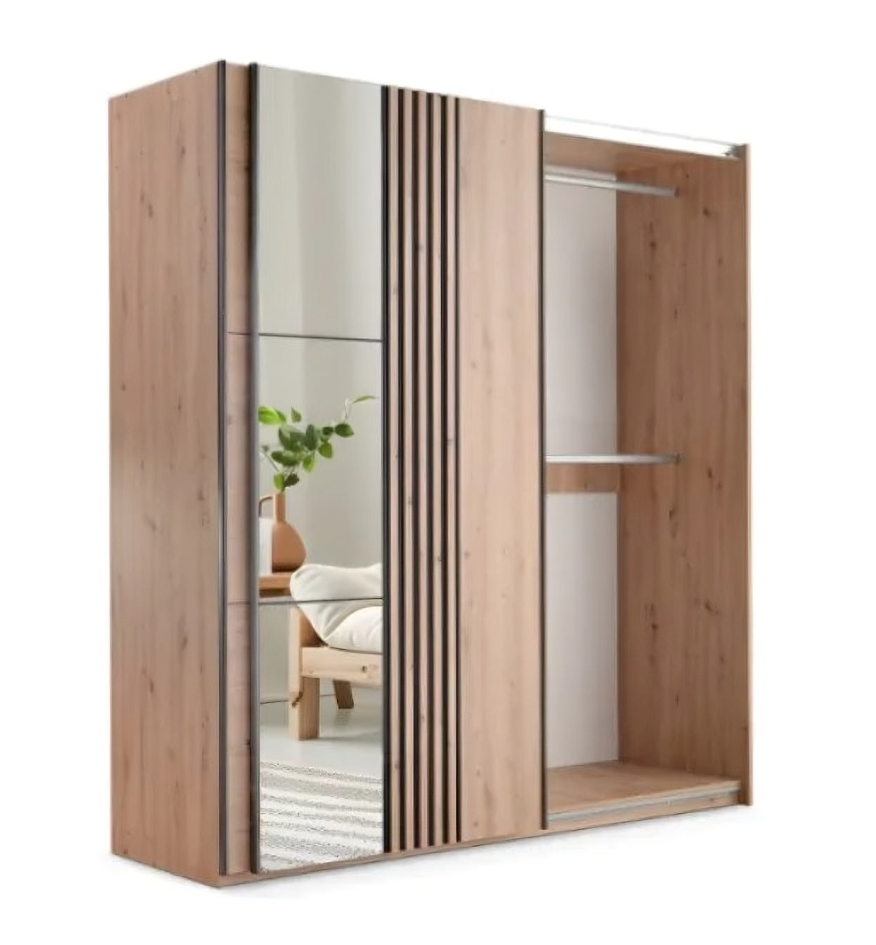 Sintra 203cm Sliding Door Wardrobe - 2 Colour Options
