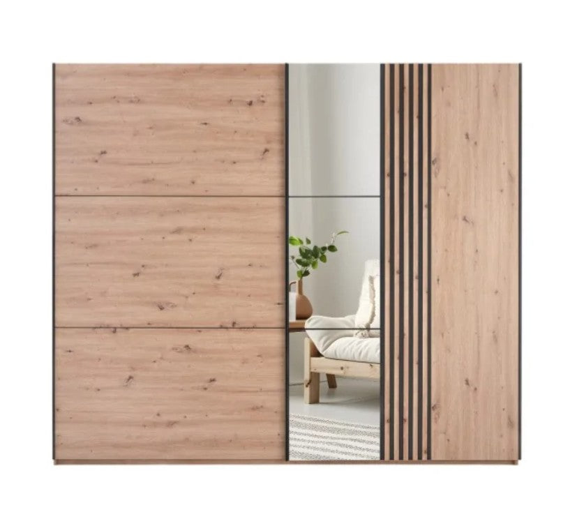 Sintra 250cm Sliding Door Wardrobe - 2 Colour Options
