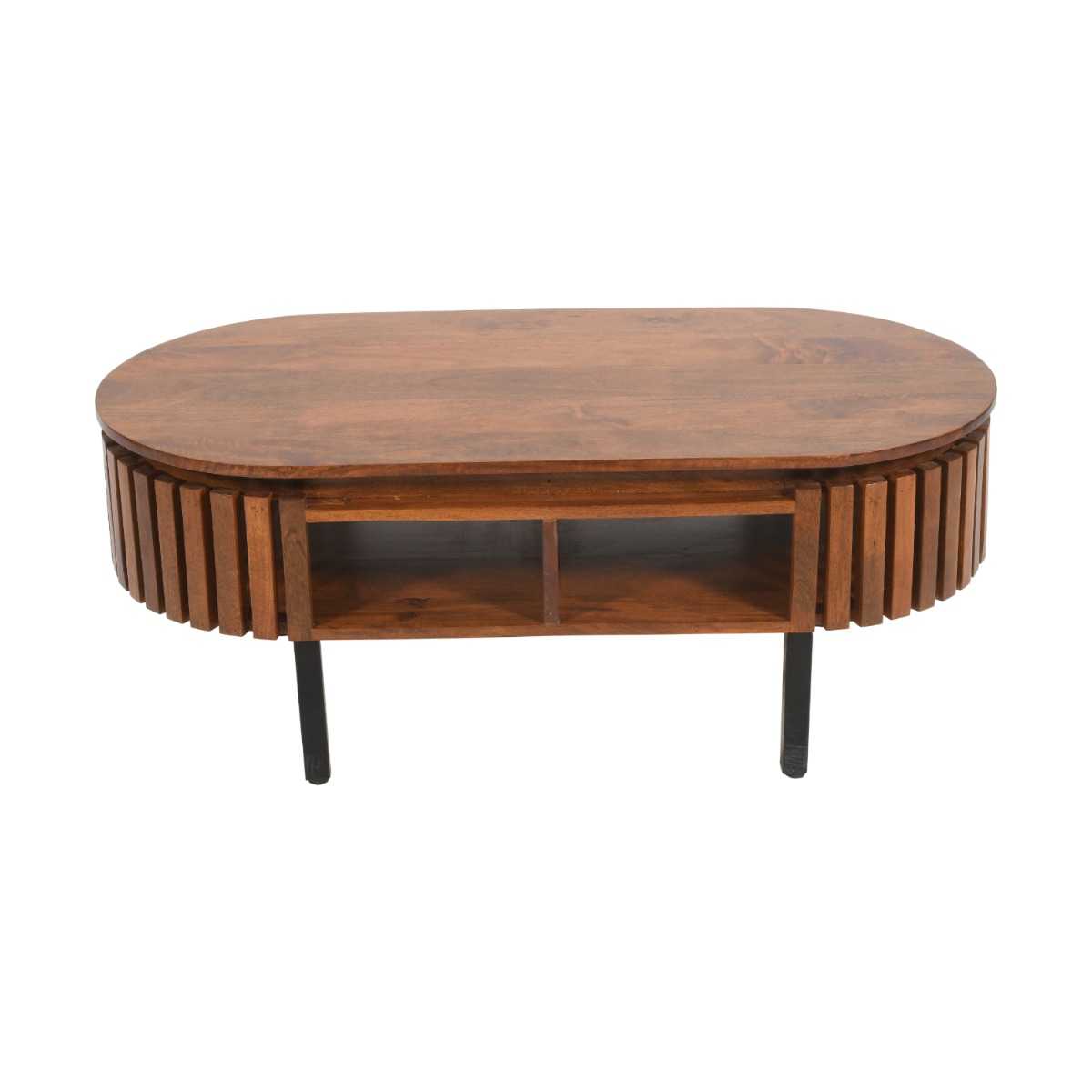 Slatted Mango Wood Coffee Table. 100% solid mango wood