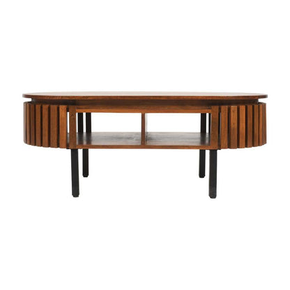 Slatted Mango Wood Coffee Table. 100% solid mango wood