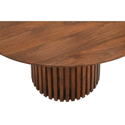 Slatted Mango Wood Dining Table, 100% Solid Hardwood