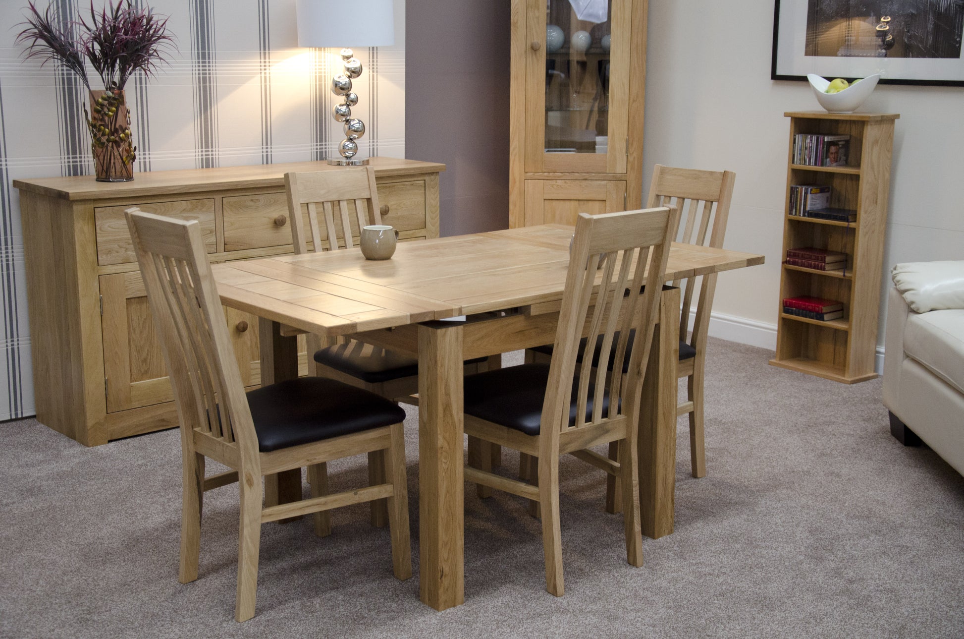 Small Draw Leaf Extending Table. 100% Solid Oak