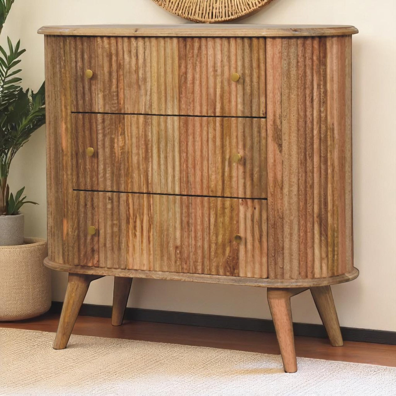 Soba Nordic Chest. 100% Solid Mango Wood