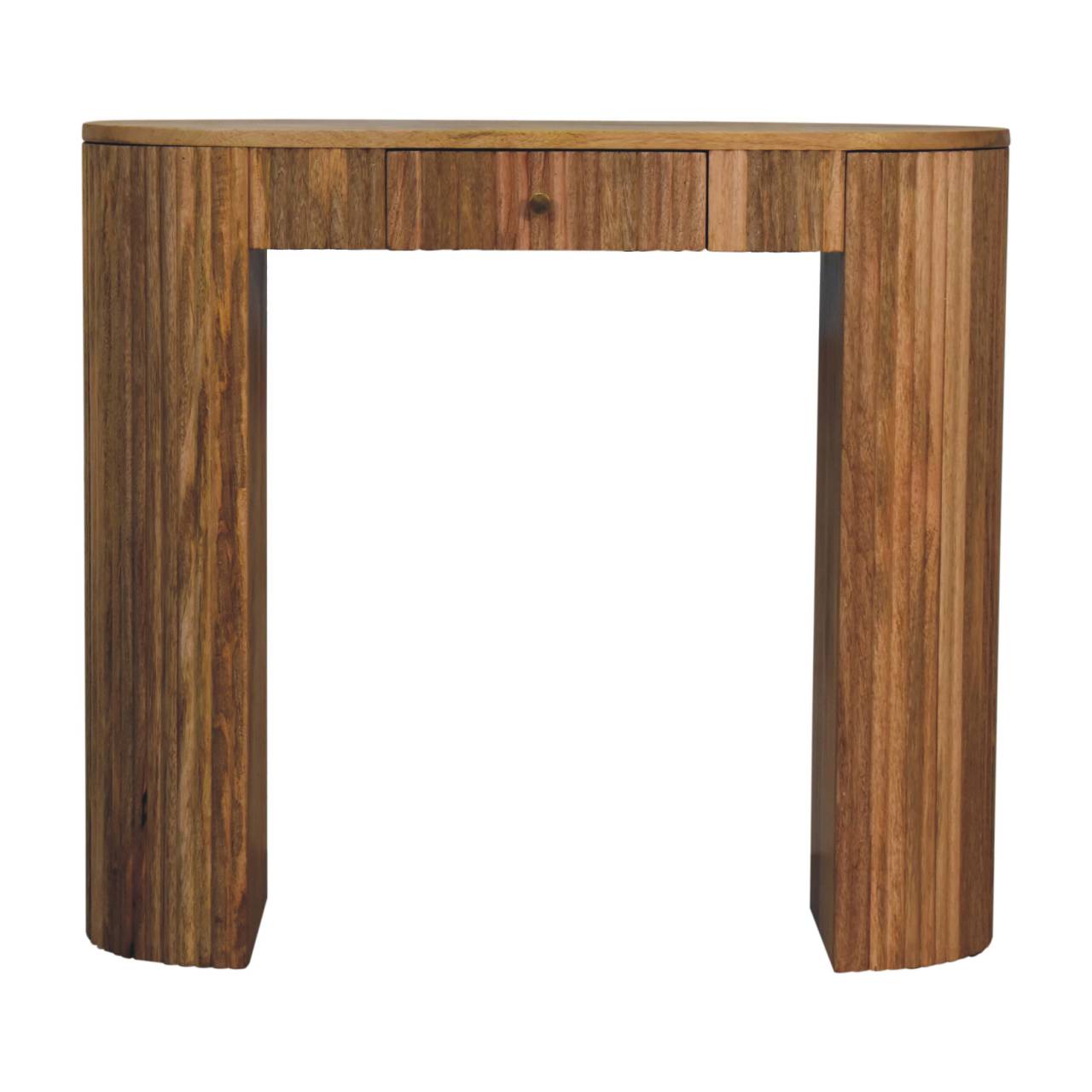 Soba Straight Console Table. 100% Solid Mango Wood 