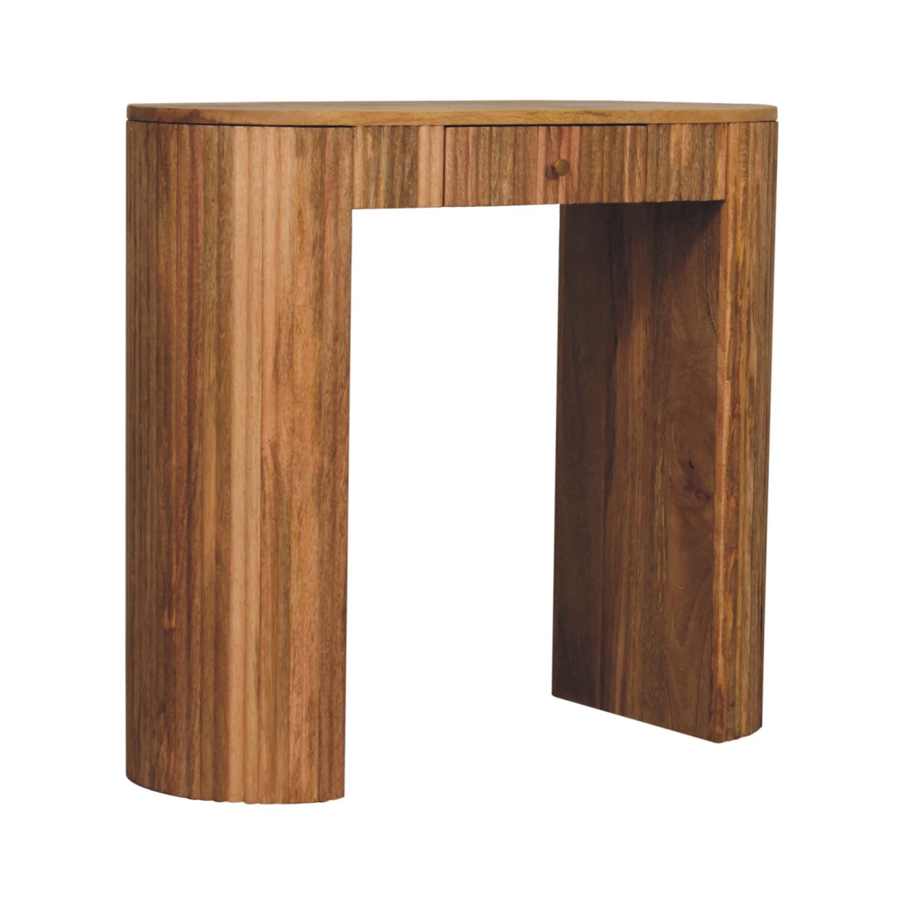 Soba Straight Console Table. 100% Solid Mango Wood 