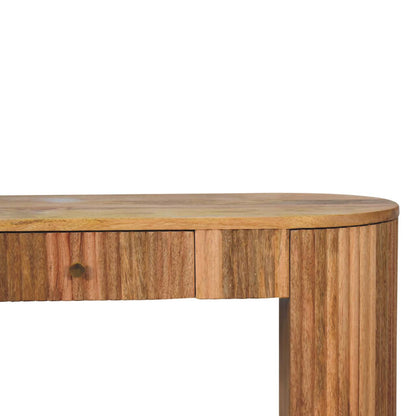 Soba Straight Console Table. 100% Solid Mango Wood 