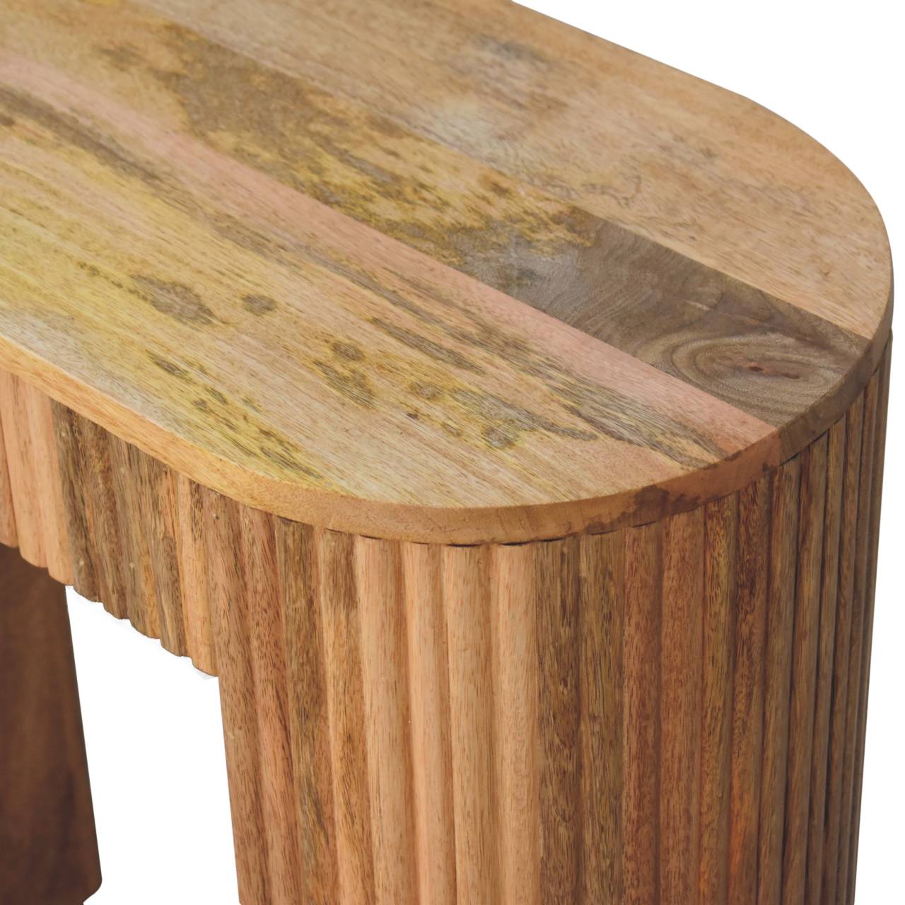 Soba Straight Console Table. 100% Solid Mango Wood 