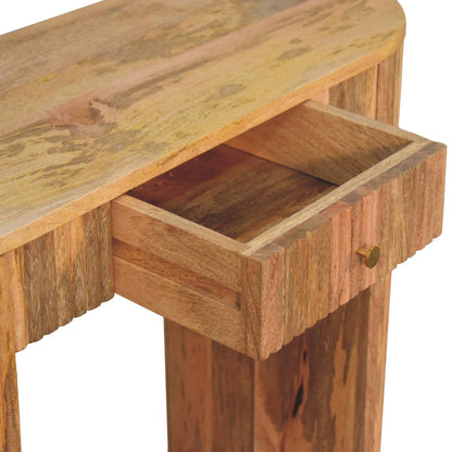Soba Straight Console Table. 100% Solid Mango Wood 