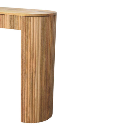 Soba Straight Console Table. 100% Solid Mango Wood 