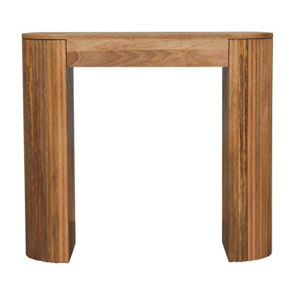 Soba Straight Console Table. 100% Solid Mango Wood 