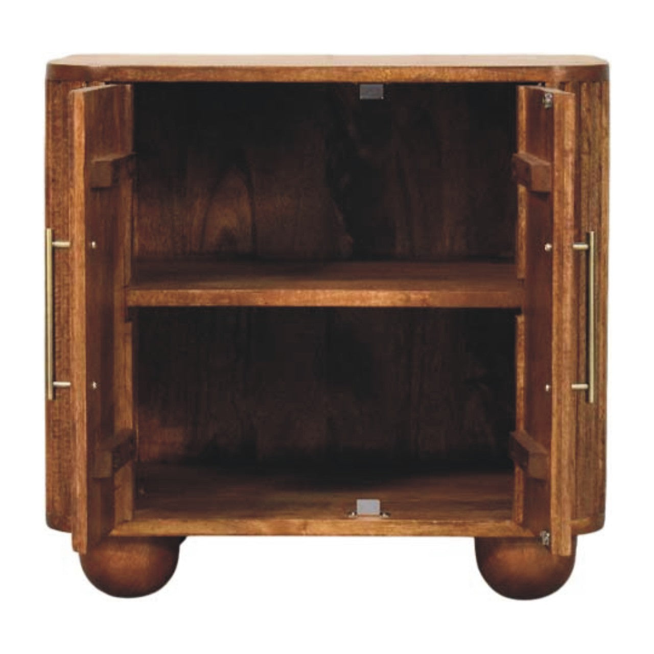 Solis Fluted Mini Sideboard. 100% Solid Mango Wood
