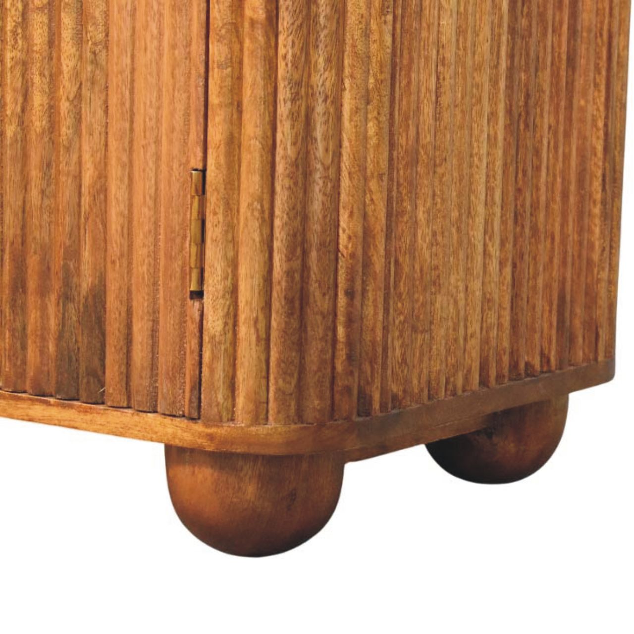 Solis Fluted Mini Sideboard. 100% Solid Mango Wood