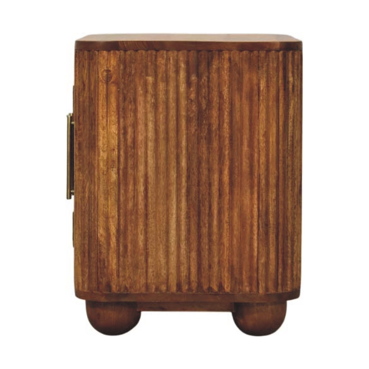Solis Fluted Mini Sideboard. 100% Solid Mango Wood