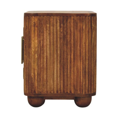 Solis Fluted Mini Sideboard. 100% Solid Mango Wood