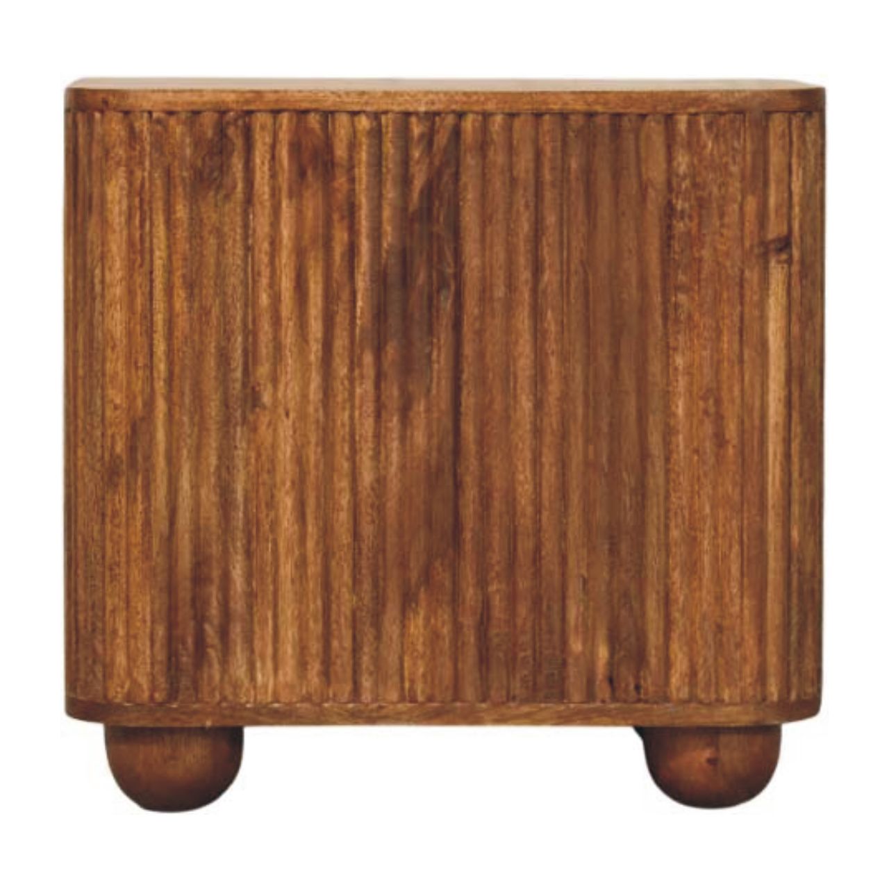 Solis Fluted Mini Sideboard. 100% Solid Mango Wood