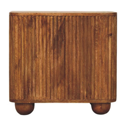 Solis Fluted Mini Sideboard. 100% Solid Mango Wood