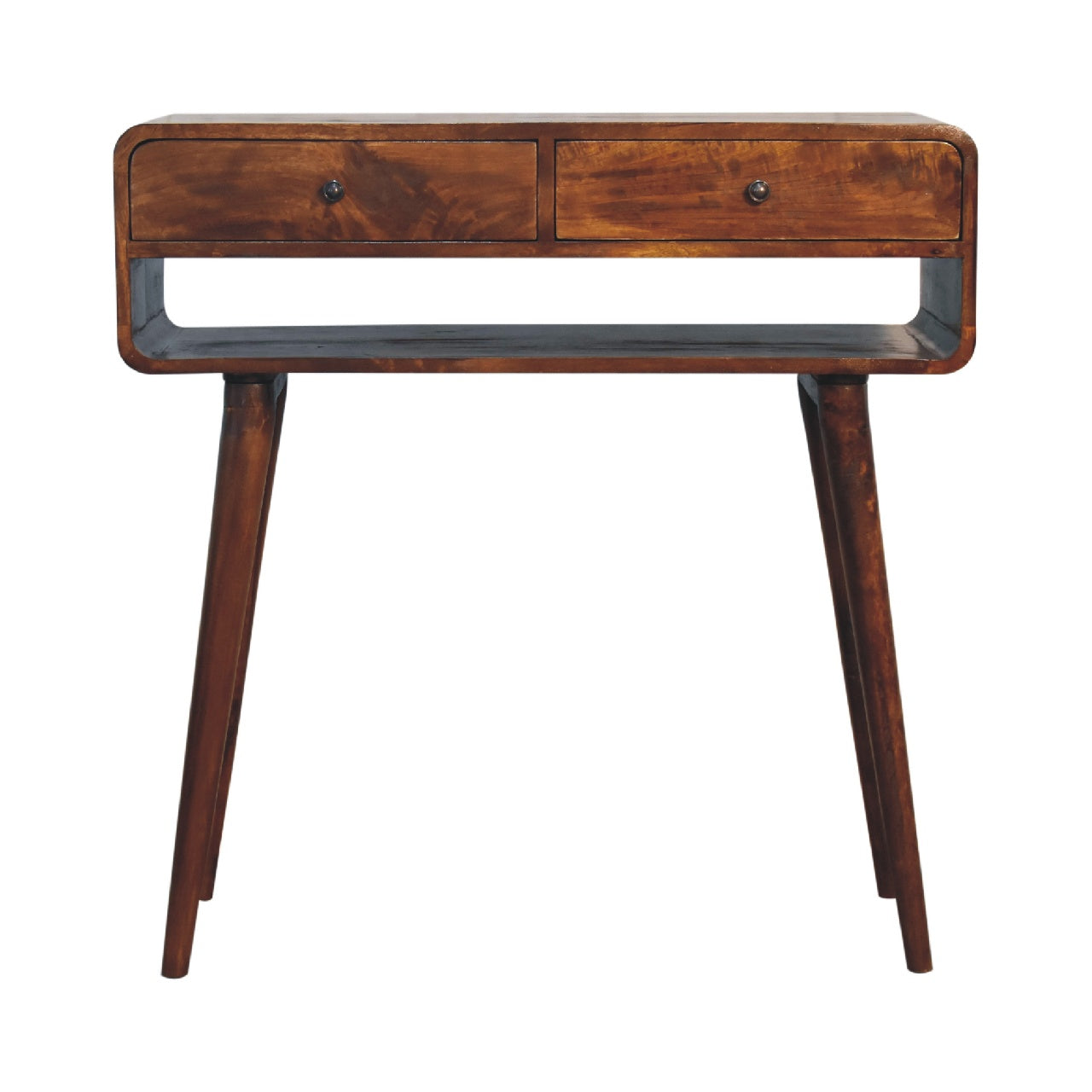 Sonata Chestnut Console Table. 100% Solid Mango Wood