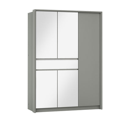 Split 157cm Sliding Door Wardrobe - 3 Colour Options