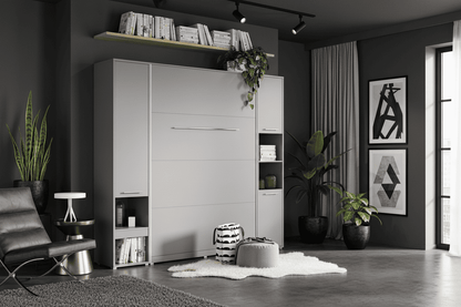 Superior Space™ Smart Vertical Wall Bed 140cm with Integrated Storage