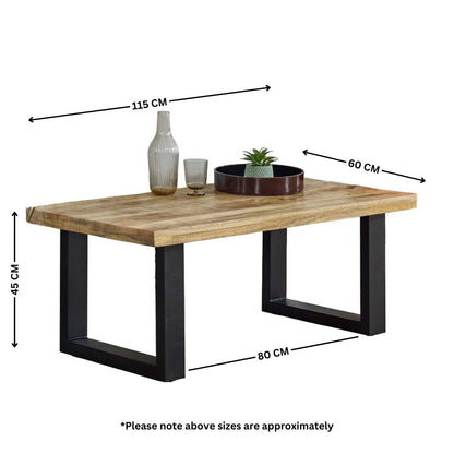 Surrey Wood Coffee Table. 100% Solid Mango Wood
