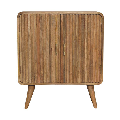 T-bar Ridged Cabinet. 100% Solid Mango Wood