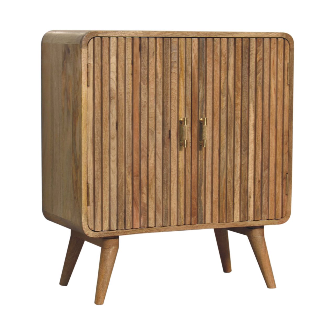 T-bar Ridged Cabinet. 100% Solid Mango Wood