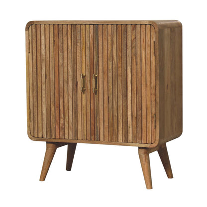 T-bar Ridged Cabinet. 100% Solid Mango Wood