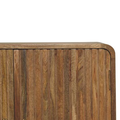 T-bar Ridged Cabinet. 100% Solid Mango Wood