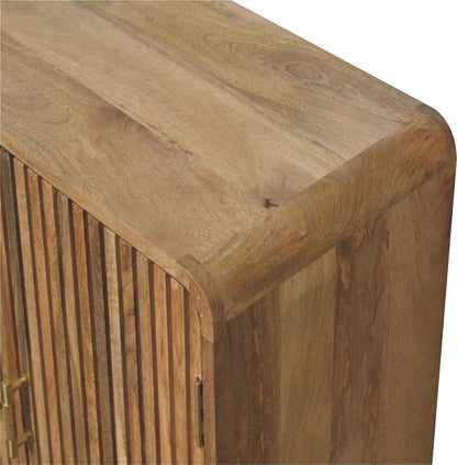 T-bar Ridged Cabinet. 100% Solid Mango Wood