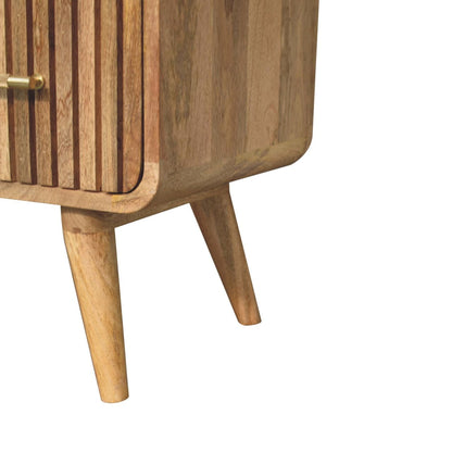 T-bar Ridged Chest. 100% Solid Mango Wood