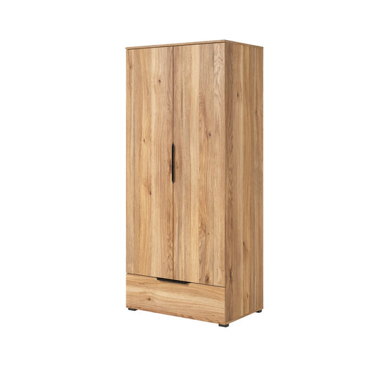 Tokyo 18 Hinged Door Wardrobe 86cm Oak Mauvella