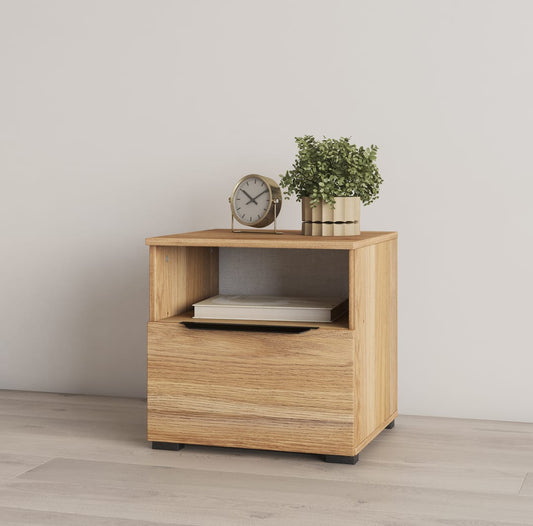 Tokyo 23 Bedside Table 45cm Oak Mauvella