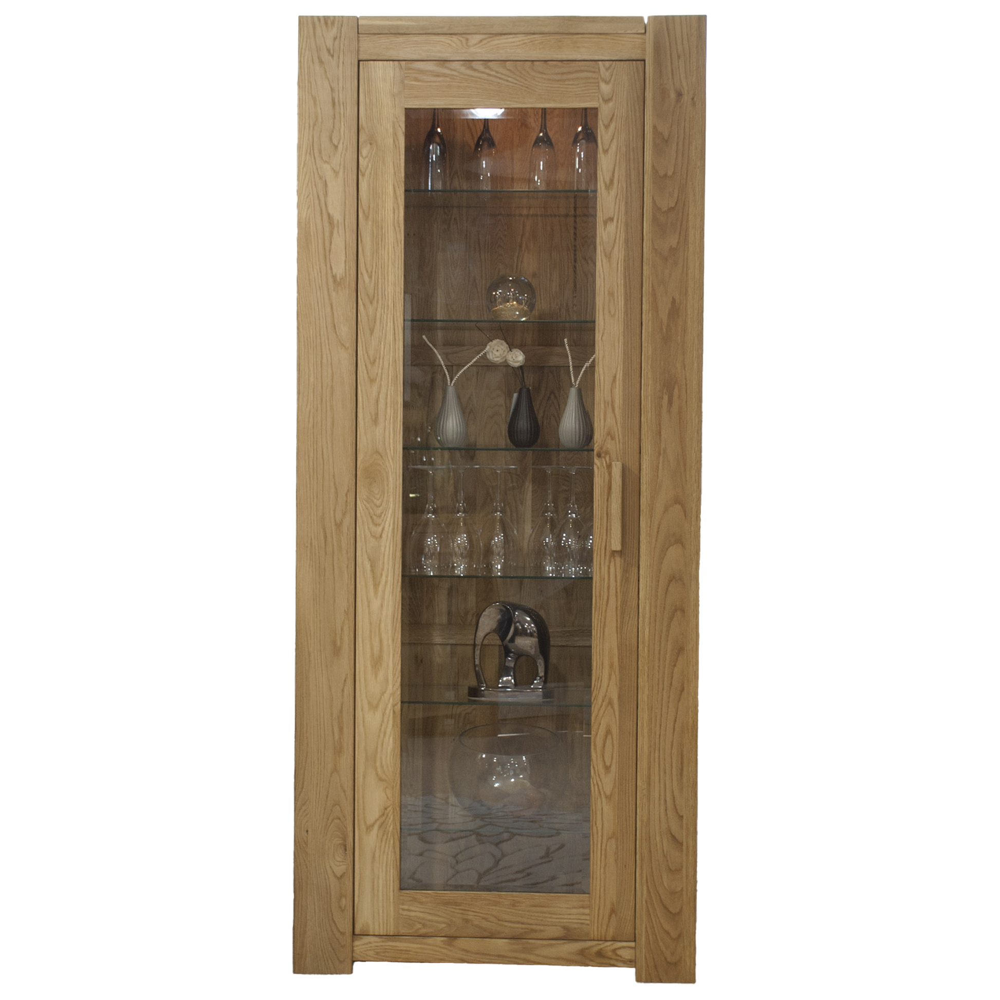 Trend Bookcase. Glass Door. Alternative Handle Available
