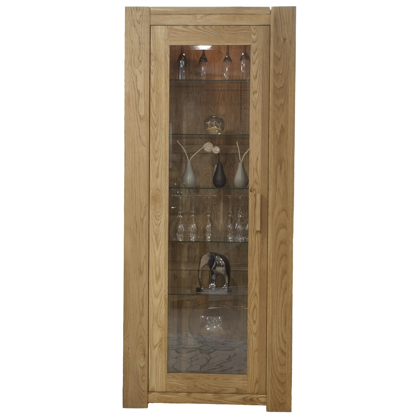 Trend Bookcase. Glass Door. Alternative Handle Available